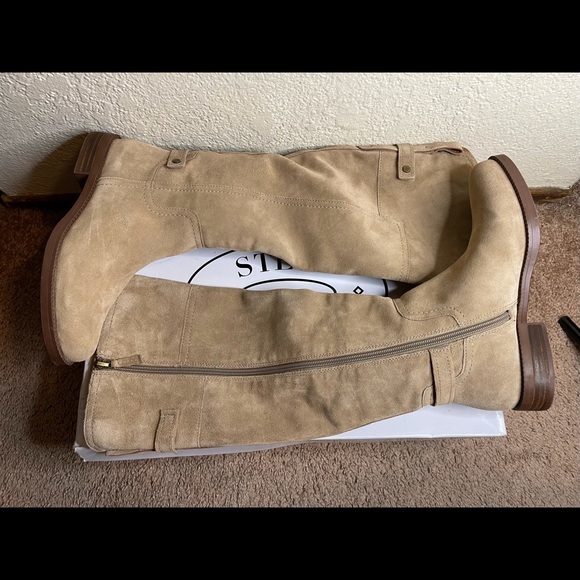 Franco Sarto Tan Suede Boots size 7 NWOT - Picture 4 of 6